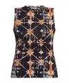 Ulla Johnson Ines Printed Sleeveless Top In Black