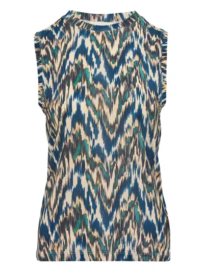 Ulla Johnson Ines Printed Sleeveless Vest In Multi