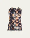 Ulla Johnson Ines Sleeveless Top In Phoenix In Multi