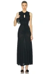 Ulla Johnson Isabel Sleeveless Keyhole Maxi Dress In Noir
