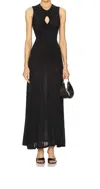 Ulla Johnson Isabel Sleeveless Maxi Dress In Noir In Black