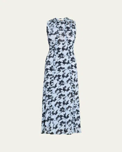 Ulla Johnson Isabelle Sleeveless Ruffle Jersey Dress In Multi