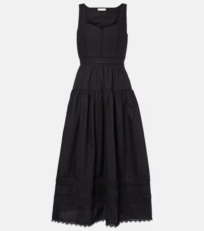 ULLA JOHNSON ISADORA COTTON POPLIN BUSTIER DRESS