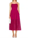 Ulla Johnson Isadore Eyelet A-line Maxi Dress In Pink
