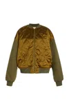 Ulla Johnson Isadore Quilted Bomber Jacket In Olive