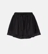 Ulla Johnson Isla Cotton Miniskirt In Black
