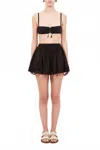 Ulla Johnson Isla Coverup Shorts In Noir In Black