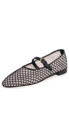 Ulla Johnson Isobel Mesh Mary Jane Flats In Black