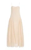 Ulla Johnson Isotta Lace Cotton Midi Dress In Neutral