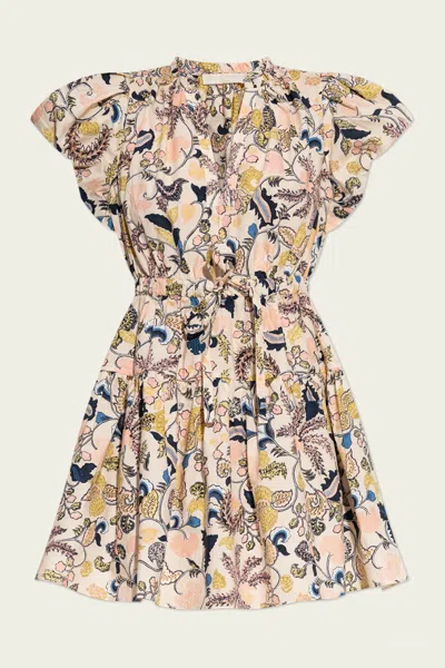ULLA JOHNSON IZEL MINI DRESS IN MAGNOLIA