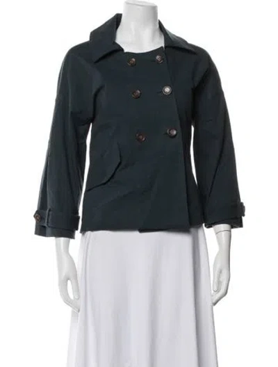 Pre-owned Ulla Johnson Jacket In Blue/green