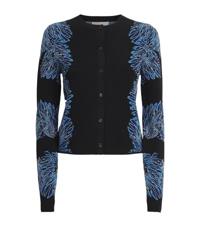 Ulla Johnson Carina Jacquard-knit Cardigan In Black