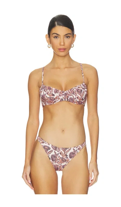 Ulla Johnson Jaya Bikini Top In Brown