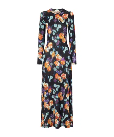 Ulla Johnson Amari Floral-print Jersey Maxi Dress In Multi