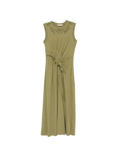 Ulla Johnson Jeune Midi Dress In Green