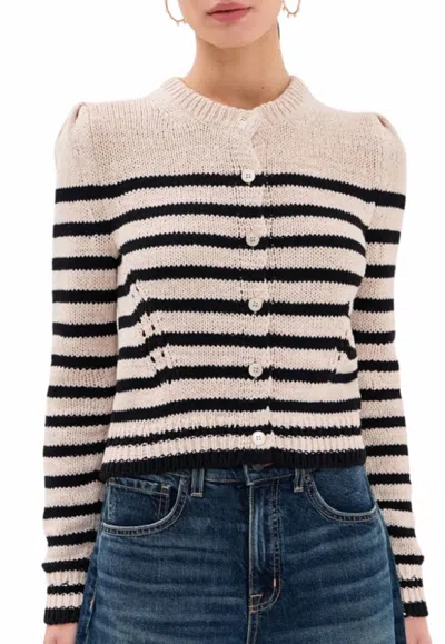 Ulla Johnson Joelle Button Down Cardigan In Sailor Stripe In Multi