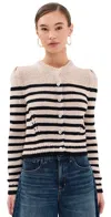 Ulla Johnson Joelle Stripe Cardigan In Sailor Stripe