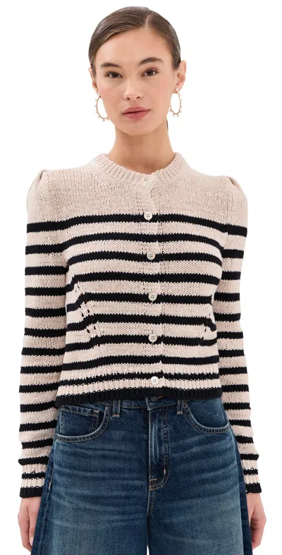ULLA JOHNSON JOELLE CARDIGAN SAILOR STRIPE