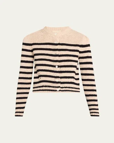 Ulla Johnson Joelle Stripe Cardigan In Sailor Stripe