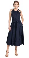 ULLA JOHNSON JONI DRESS MIDNIGHT