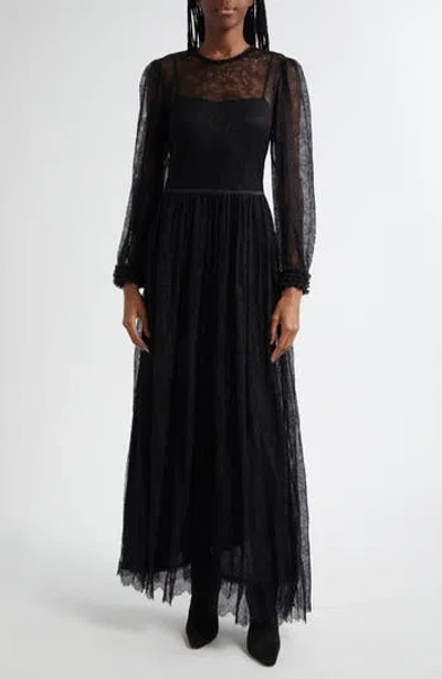 Ulla Johnson Josephine Lace Maxi Dress In Black