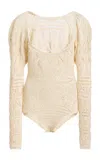 Ulla Johnson Josephine Scoop-neck Knit Cotton Bodysuit In Multi
