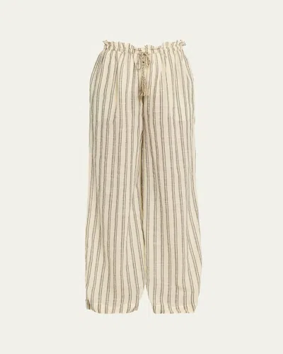 Ulla Johnson Josephine Stripe Coverup Pants In Neutral