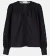 Ulla Johnson Kady Lace-trimmed Cotton Blouse