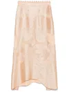Ulla Johnson Kaelyn Midi Skirt In Pny Peony