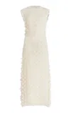 Ulla Johnson Kaelyn Textured Cotton-blend Maxi Dress In White