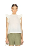 Ulla Johnson Kai Top Pristine In Ivory