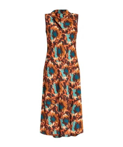 Ulla Johnson Kalena Graphic-print Midi Dress In Multicolor