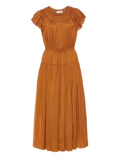 Ulla Johnson Kalesta Dress In Brown