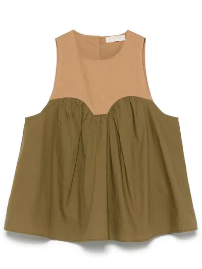 Ulla Johnson Kali Top In 绿色