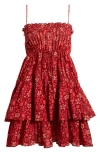 Ulla Johnson Kalila Cover-up Minidress In Coral