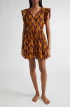 Ulla Johnson Kalina Cover-up Minidress In Multi