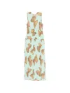 Ulla Johnson Kamaria Maxi Dress With Butterfly Print In Multi