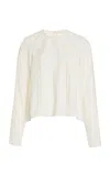 Ulla Johnson Kavi Crepe Top In White
