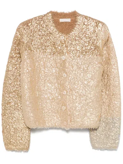 Ulla Johnson Keira Cardigan In Gold