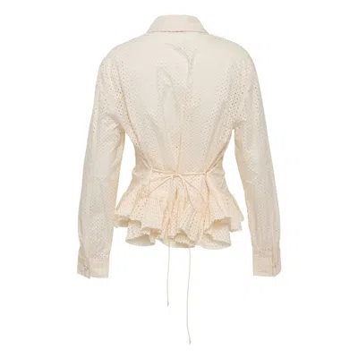 Ulla Johnson Kelila Long Sleeve Button Up Blouse In Neutral