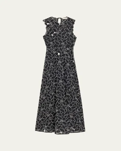 Ulla Johnson Kiana Embroidered Sleeveless Midi Dress