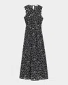 Ulla Johnson Kiana Cutout Embroidered Cotton-organdy Midi Dress In Black