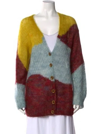 Pre-owned Ulla Johnson Kid Mohair Printed Sweater