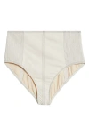 Ulla Johnson Kiele High Waist Bikini Bottoms In Cowrie