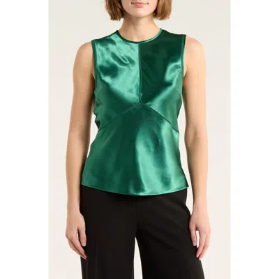 Ulla Johnson Kiera Satin Shell In Green