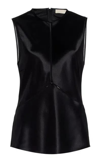 Ulla Johnson Kiera Satin Top In Black