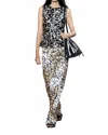 Ulla Johnson Floral Satin Top With Diagonal Stitching In Multi