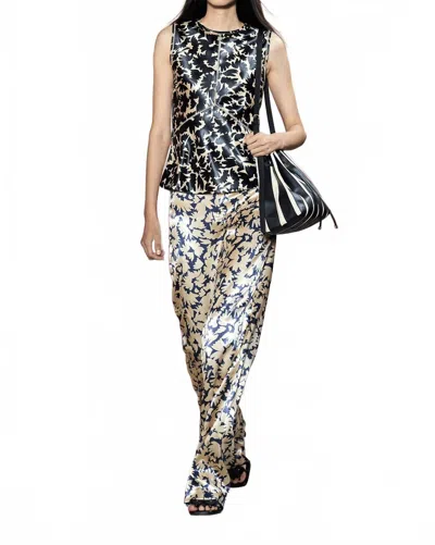 ULLA JOHNSON KIERA SATIN TOP IN RAVEN