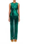 Ulla Johnson Kiera Top In Lotus In Green
