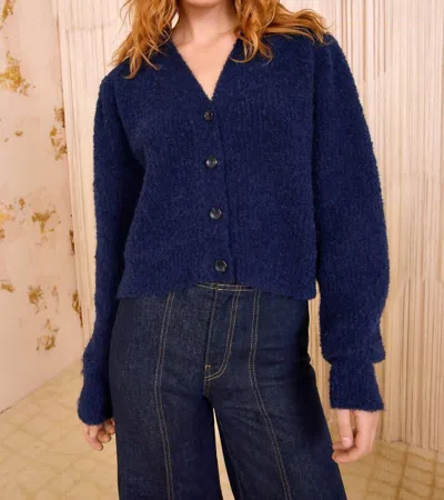 Ulla Johnson Kira Alpaca Cardigan In Midnight In Blue